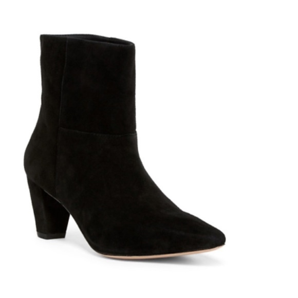 Rachel Zoe Ginz Suede Ankle Bootie‎ in Black Size 7 - Picture 1 of 9